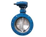 Worm wheel flange sealing butterfly valve