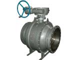 Worm drive fixed ball valve